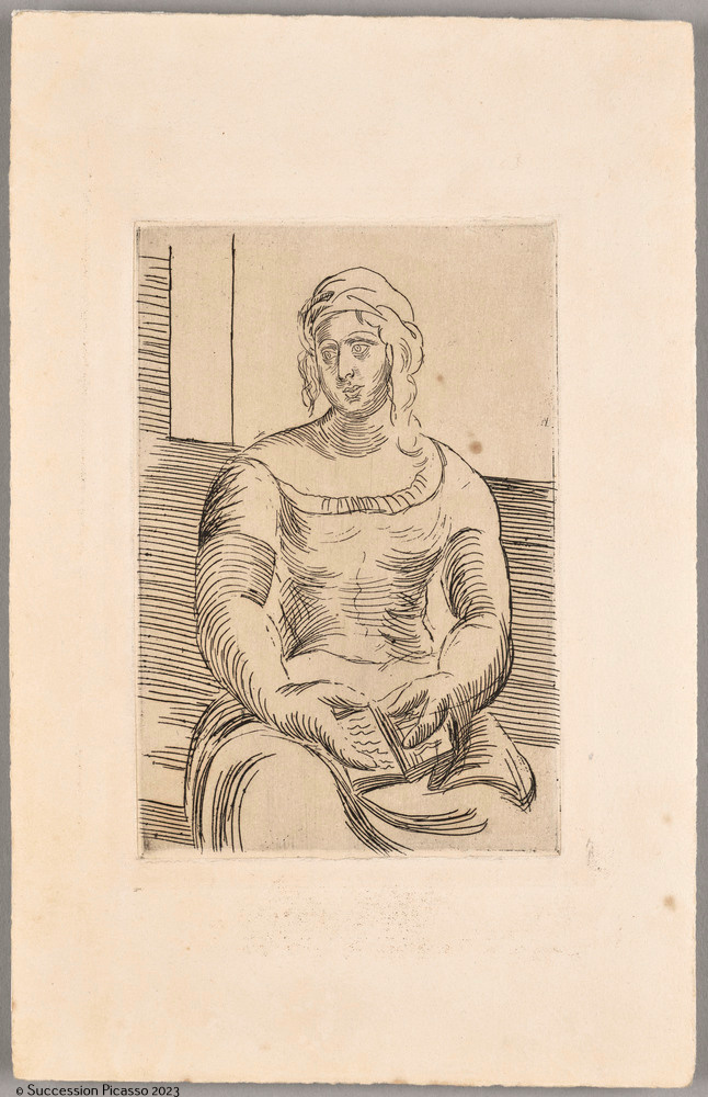 "Italienne". Femme au livre