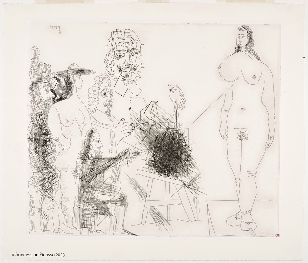 Autour du "Chef d’œuvre inconnu": peintre, modèle, couple et deux peintres