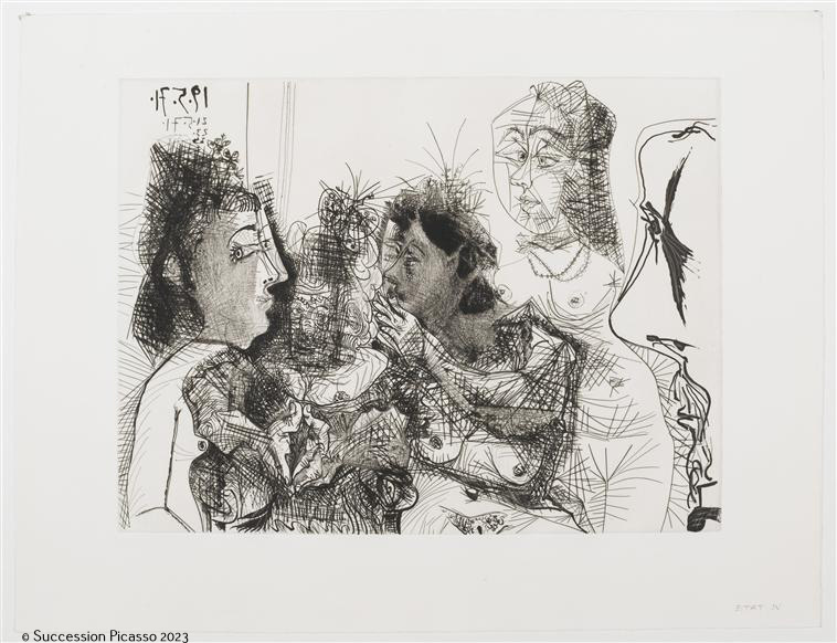 Maison close. Médisances. Avec profil de Degas au nez froncé