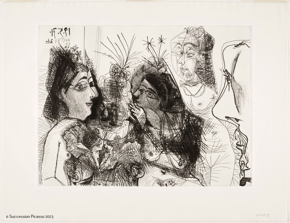 Maison close. Médisances. Avec profil de Degas au nez froncé