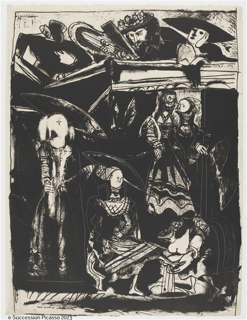 "David et Bethsabée", d'après Lucas Cranach