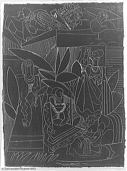 "David et Bethsabée", d'après Lucas Cranach