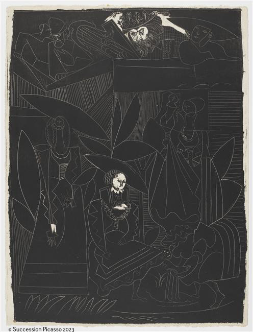 "David et Bethsabée", d'après Lucas Cranach