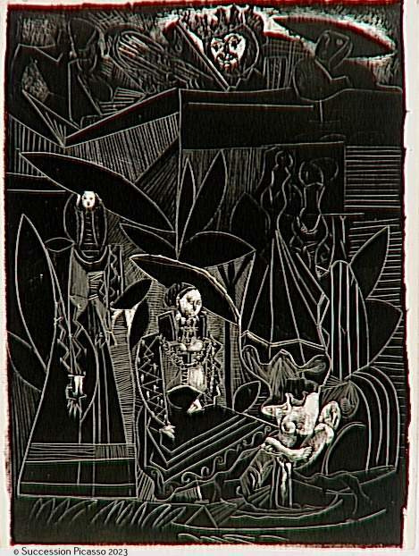 "David et Bethsabée", d'après Lucas Cranach