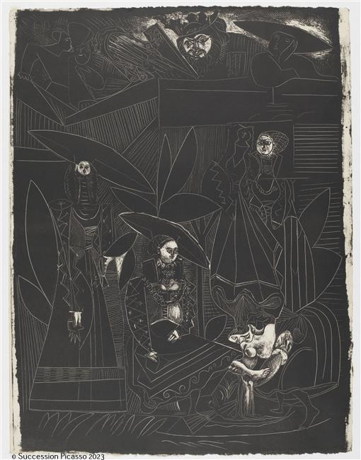 "David et Bethsabée", d'après Lucas Cranach