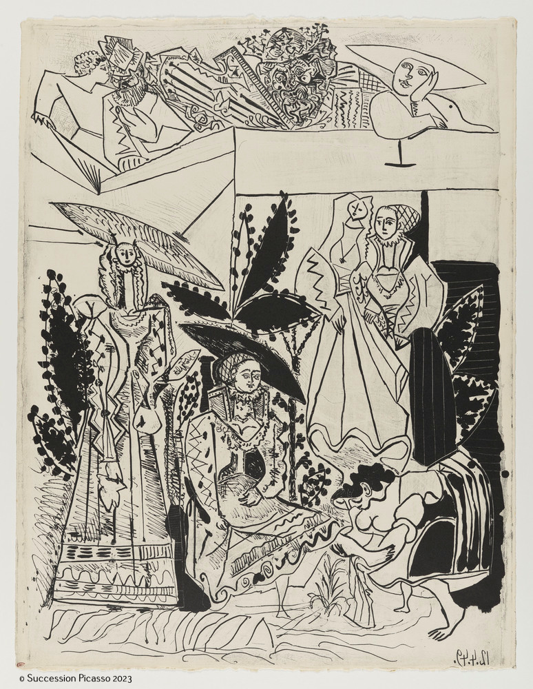 "David et Bethsabée", d'après Lucas Cranach