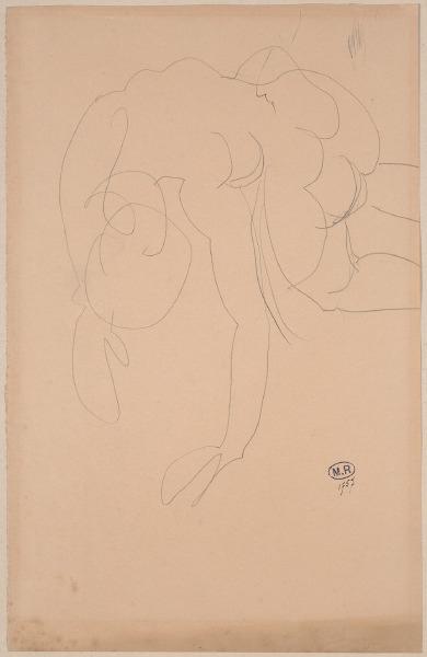 Femme nue à quatre pattes