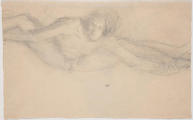 Femme nue faisant le grand écart