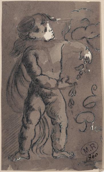 Amour répandant des fleurs