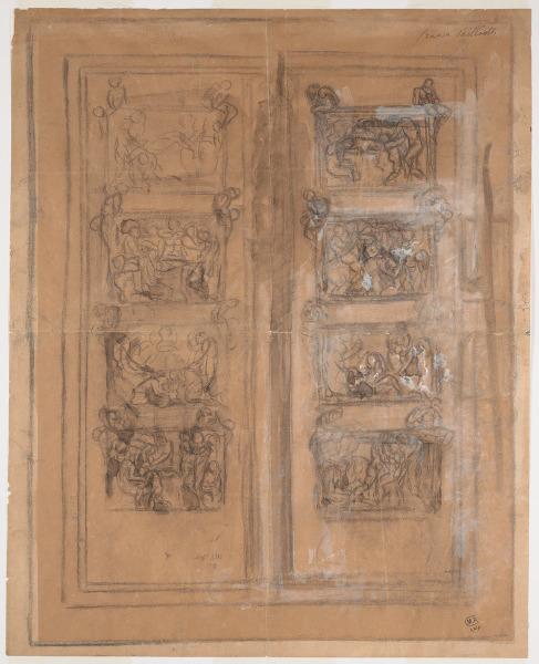 Projet de porte à huit panneaux