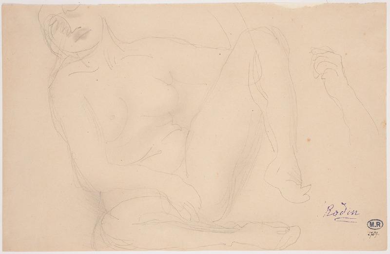 Femme nue assise et se caressant, dite L'attitude