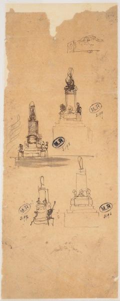 Etude de socle pour un monument à Loos ou à Byron ?