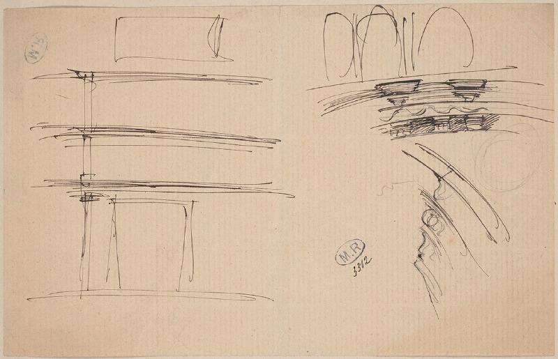 Moulures (recto) ; Pilastre (verso)