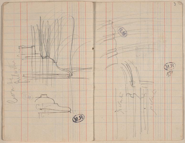 Moulures de pilastre de l'église Sainte-Croix de Quimperlé (Finistère) (recto) ; Moulures de pilastre (verso)