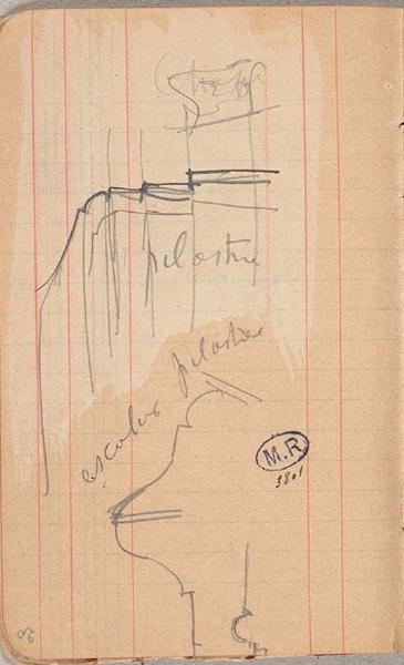 Profils de moulures et pilastre (recto) ; Profil de moulures (verso)