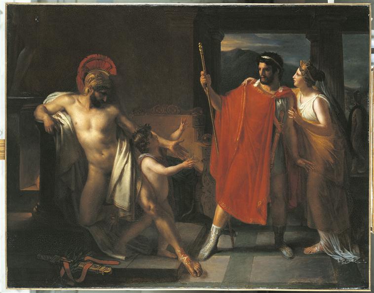 Thémistocle se réfugie chez Admète, roi des Molosses