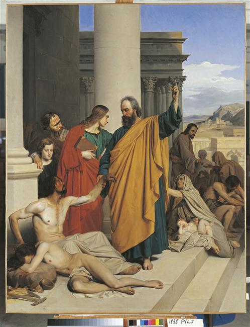 Saint-Pierre guérissant un boiteux à la porte du Temple