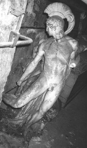 Achille blessé au talon par la flèche de Pâris