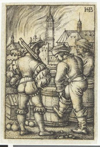 La sentinelle auprès des tonneaux