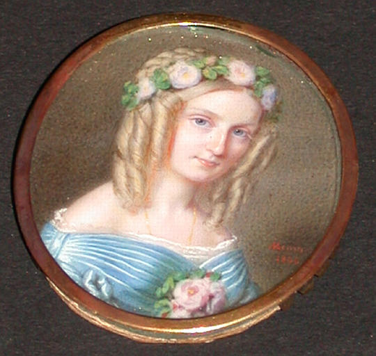 Marie-Caroline de Bourbon-Siciles, duchesse d'Aumale (1822-1897) vers l'âge de 22 ans