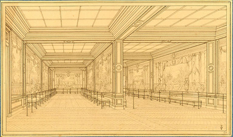 Versailles, vue de la salle des résidences royales