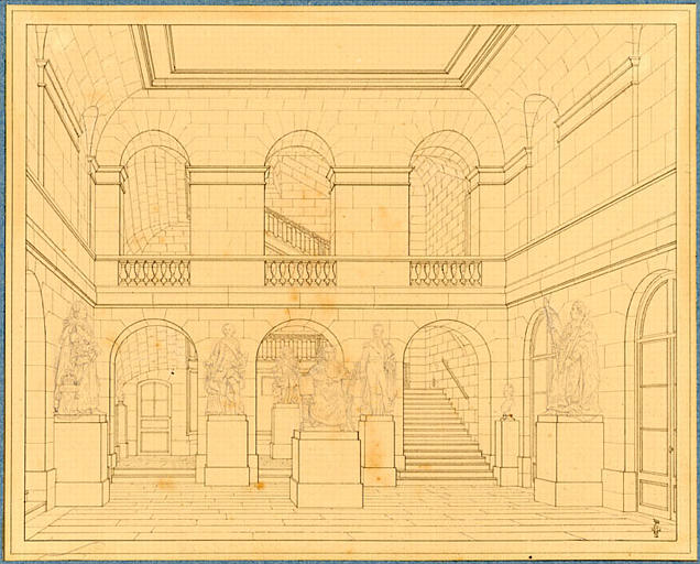 Versailles, vestibule du pavillon de Monsieur