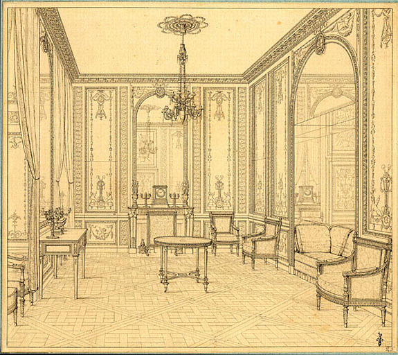 Versailles, salon, 1844
