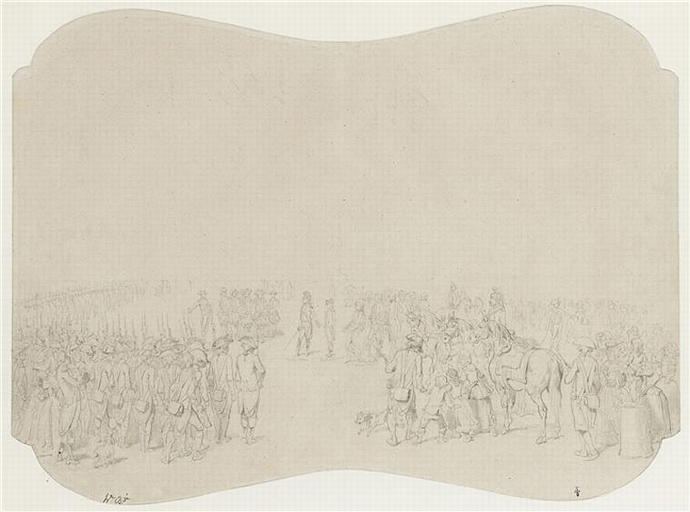 Le duc de Chartres, futur roi Louis-Philippe, commandant d'armes à Montdidier, faisant reconnaître son frère, le duc de Montpensier, adjudant-commandant (1791)