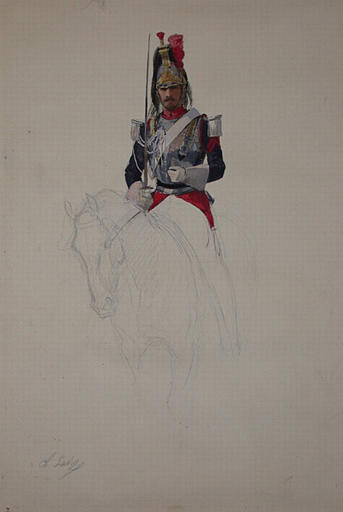 Ladoz, cuirassier. Garde impériale, 1856