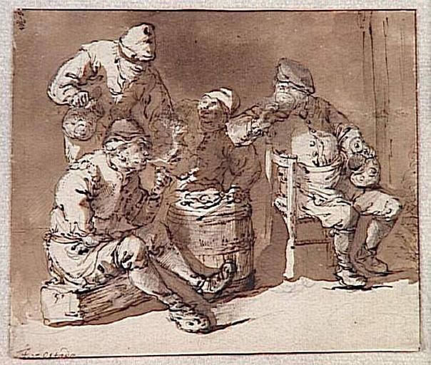 Intérieur d'estaminet