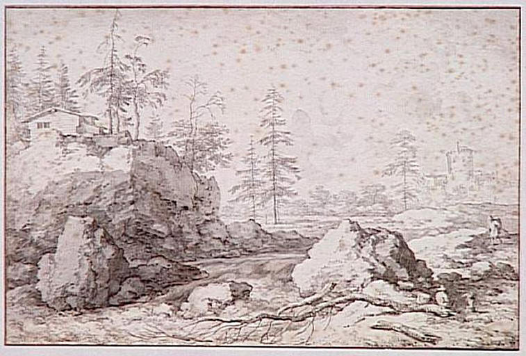 Paysage nordique avec château