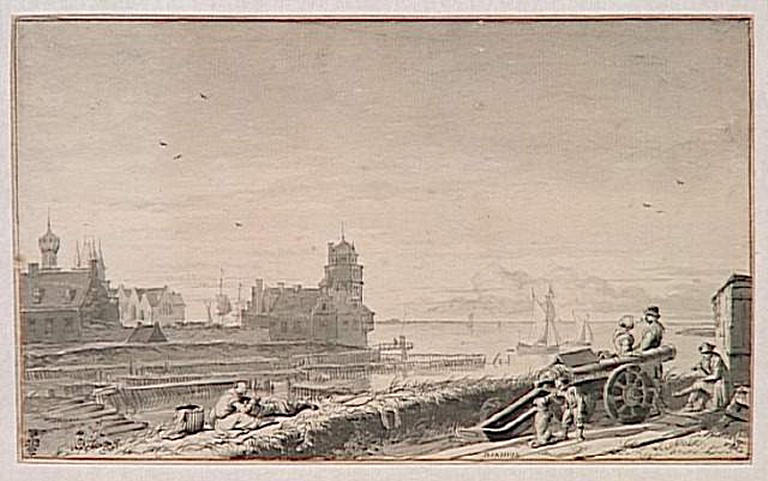 Vue du port d'Emden
