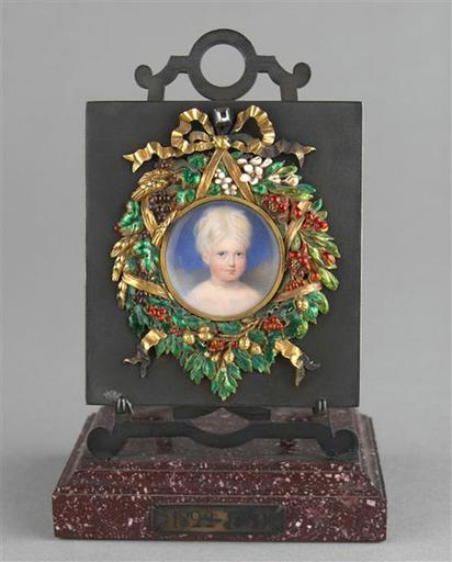 Portrait de Marie-Caroline de Bourbon-Siciles, duchesse d'Aumale, enfant (1822-1869), à l'âge de deux ans