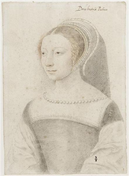 Béatrix Pacheco d'Ascalana, comtesse d'Entremont, dame de Montbel de Piémont (ou une suivante inconnue de la reine Eléonore)