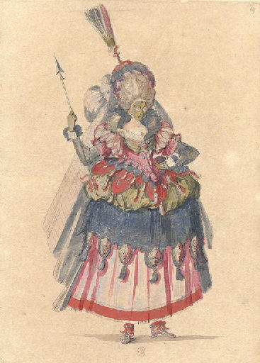 Dame aux fleurs de lys