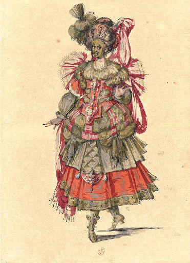 Dame au nez busqué
