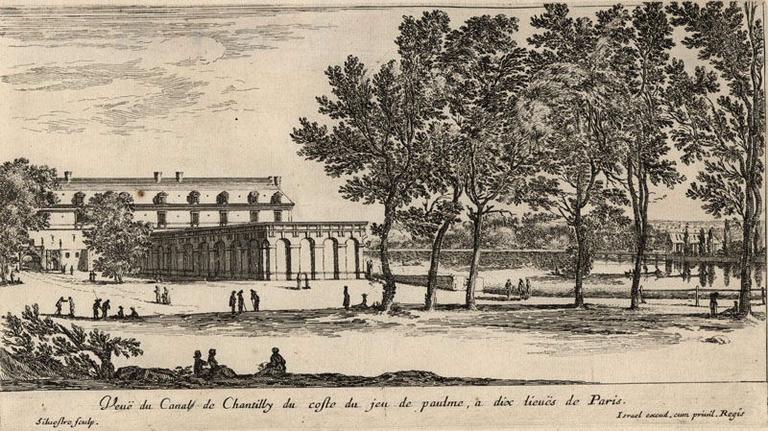 Veue du canal de Chantilly du costé du jeu de paulme, à dix lieues de Paris