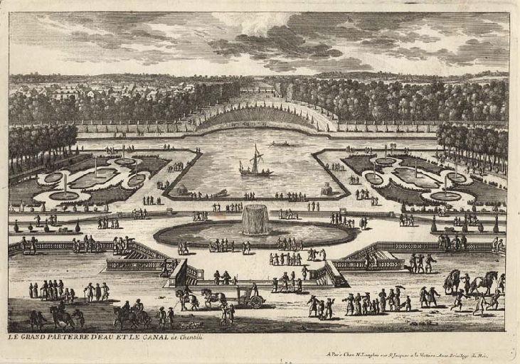Le grand parterre d'eau et le canal de Chantilli