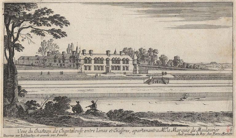 Veuë du Chasteau de Chanteloust entre Linas et Chastres, apartenant a Mr le Marquis de Mauleurier