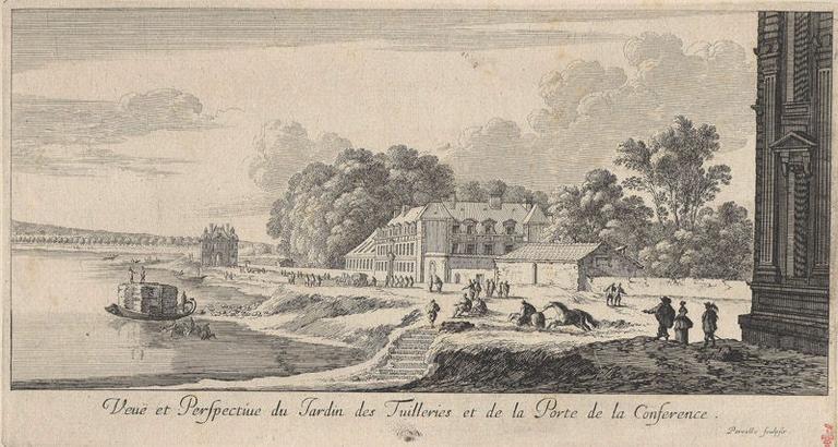 Veuë et Perspective du Jardin des Tuilleries et de la Porte de la Conférence