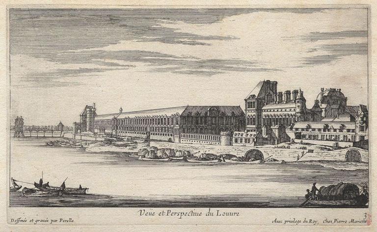 Veüe et Perspective du Louvre