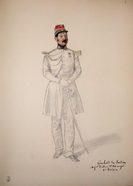 Gombau de Sandray, chef d'escadron d'Etat-major 1ere division ; Siège de Rome de 1849 (en 3 tomes)