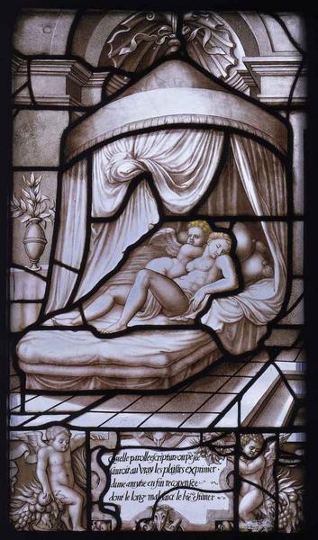 Histoire de Psyché (42) : Psyché et Cupidon sur leur couche nuptiale