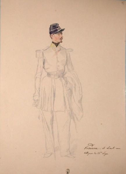 Pierron, sous-lieutenant aux voltigeurs du 22e Léger ; Siège de Rome de 1849 (en 3 tomes)