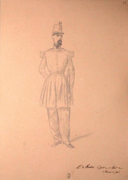 Maréchal de Brettes, capitaine au 1er bataillon de chasseurs à pied ; Siège de Rome de 1849 (en 3 tomes)