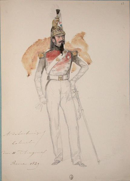 A. De Lachaize, colonel du 11e Dragon, Rome 1849 ; Siège de Rome de 1849 (en 3 tomes)