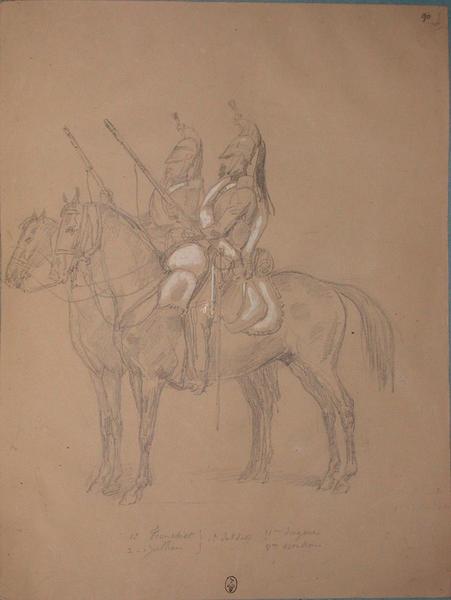 Tronchet et Jullien, 1ers soldats, 11e dragons, 3e escadron ; Siège de Rome de 1849 (en 3 tomes)
