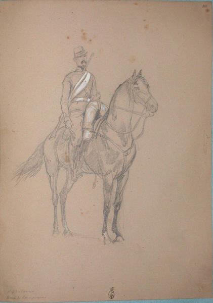 1er chasseur, tenue de campagne ; Siège de Rome de 1849 (en 3 tomes)