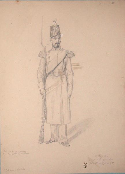 Alleyre, sergent de grenadiers au 20e de ligne, 1er bataillon, porté pour la décoration ; Siège de Rome de 1849 (en 3 tomes)