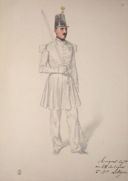 Rorgue, capitaine au 68e de ligne, 2e bataillon voltigeur ; Siège de Rome de 1849 (en 3 tomes)